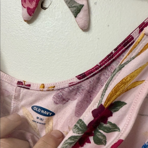 Old Navy Floral Mini Dress - Pink and Yellow - Picture 2 of 2
